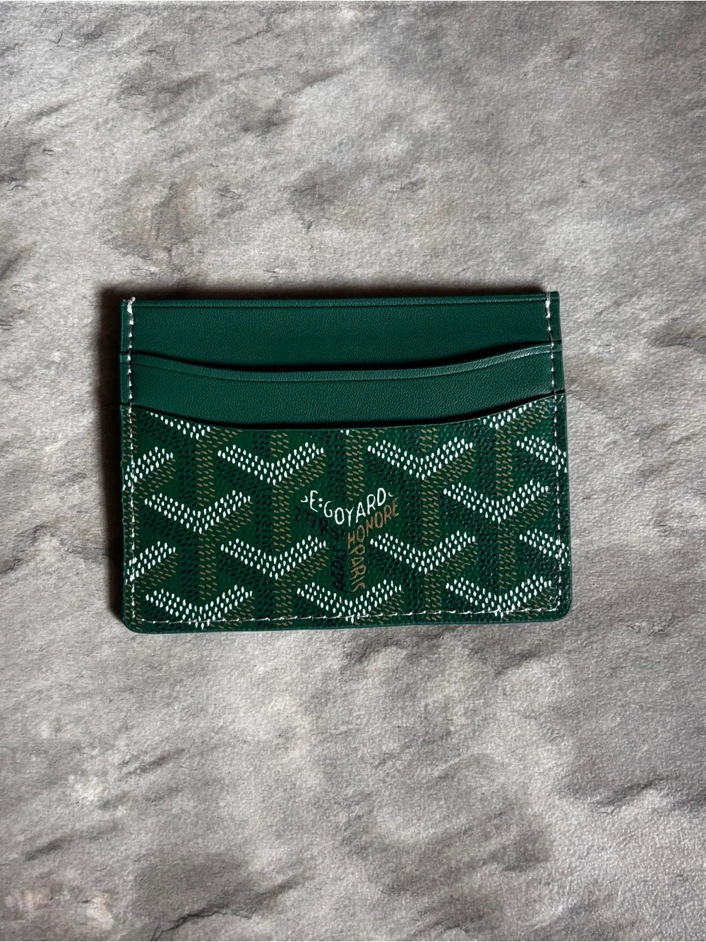 Green goyard Saint sulpice cardholder wallet original box included